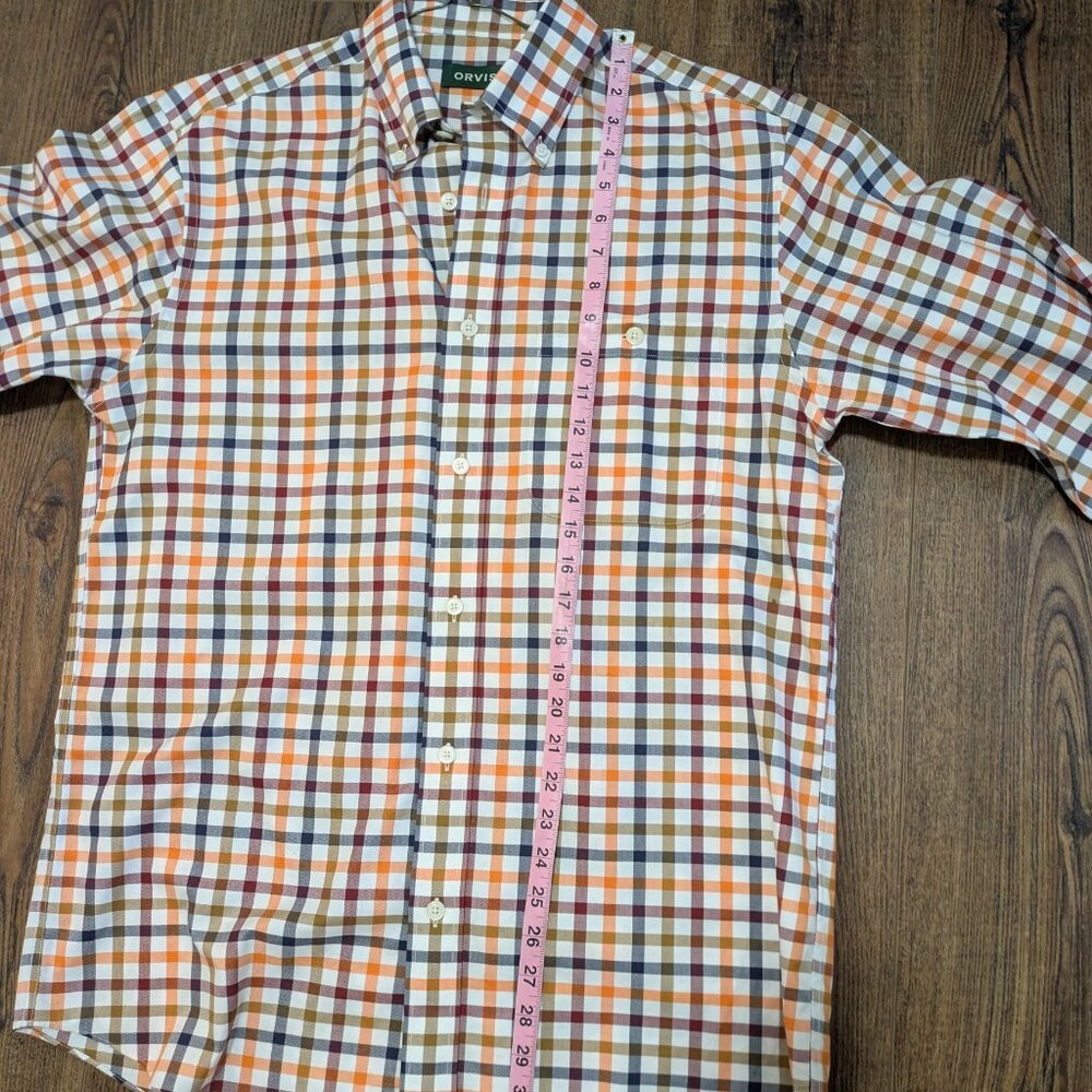 NEW ORVIS MEN'S LONG SLEEVE BUTTON UP SHIRT, BUTTON DOWN COLLAR, SIZE MEDIUM - Picture 7 of 7